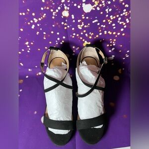 Thalia Sodi Black Strappy Heels